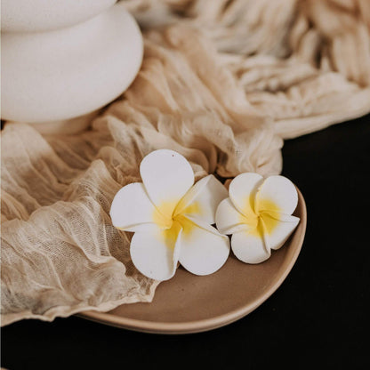 Hair Clip - Frangipani