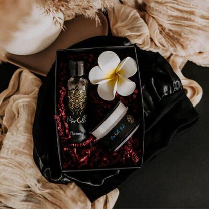 LUX Gift Set - Hair Oil, Face Cream & Silk Night cap